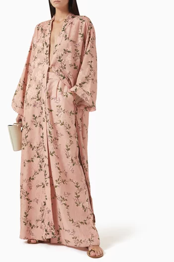 Amada Wisteria Robe in Linen