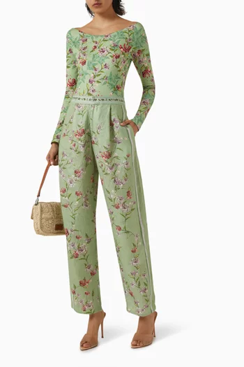 Palazzo Honeysuckle Bodysuit in Cotton
