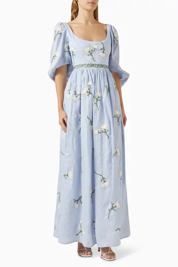 Viviane Soledad Maxi Dress in Linen