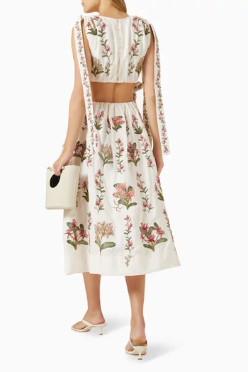 Guaguancó Orquidea Maxi Dress in Linen