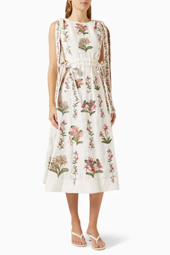 Guaguancó Orquidea Maxi Dress in Linen