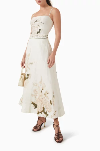 تنورة بيرغاموتا جاردينيا كتان