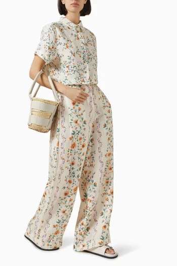 Virtuosa Crop Shirt in Linen