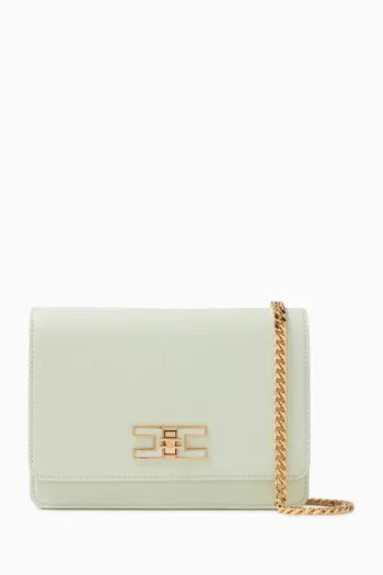 Small Shoulder Bag in Tumbled Faux Leather