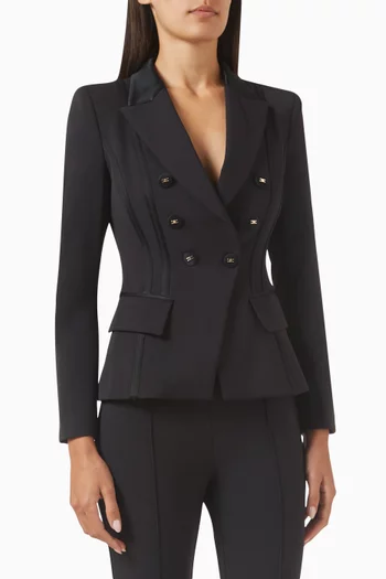 Double-breasted Blazer in Crepe