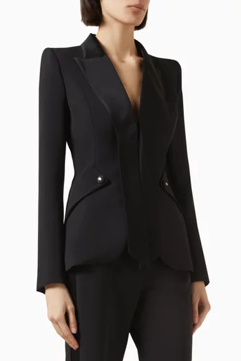 Tuxedo Jacket in Crepe