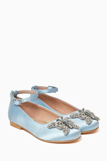 Angelina Ballet Flats in Satin
