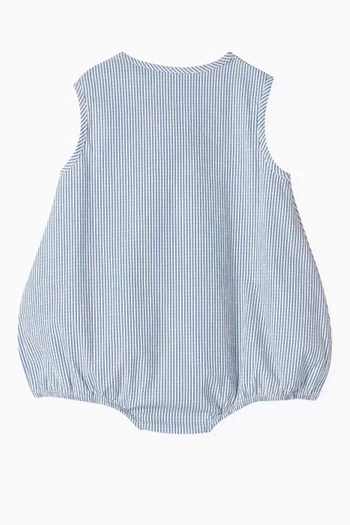 Striped Bodysuit in Cotton