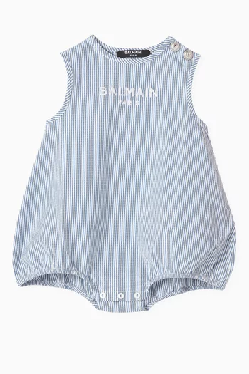 Striped Bodysuit in Cotton