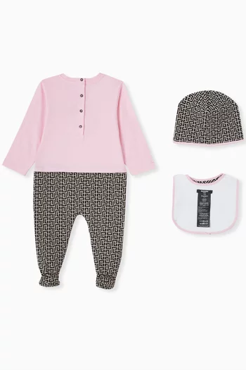Monogram 3-piece Gift Set in Cotton