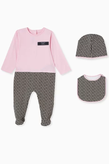 Monogram 3-piece Gift Set in Cotton