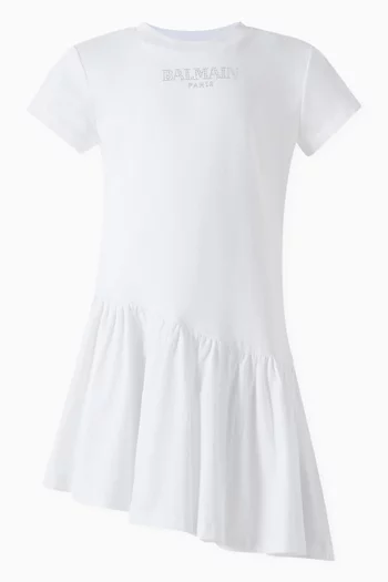 Asymmetrical T-shirt Dress in Jersey