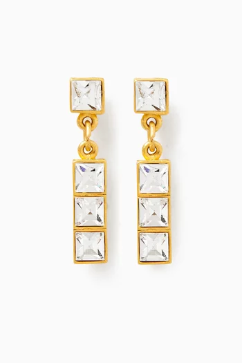 1980s Rediscovered Vintage Earrings in Gold-plated Metal