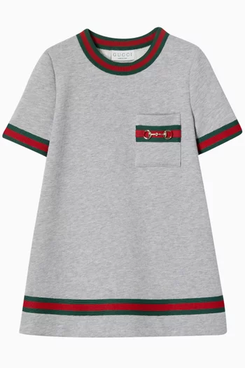 Horsebit Dress in Cotton