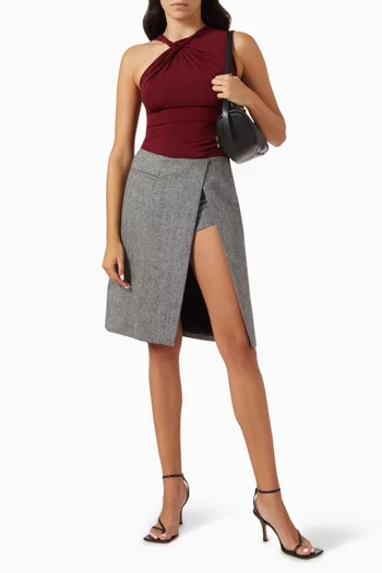 سكورت آين متوسط الطول مزيج صوف