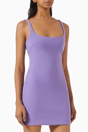 Reina Mini Dress in Bonded Crepe