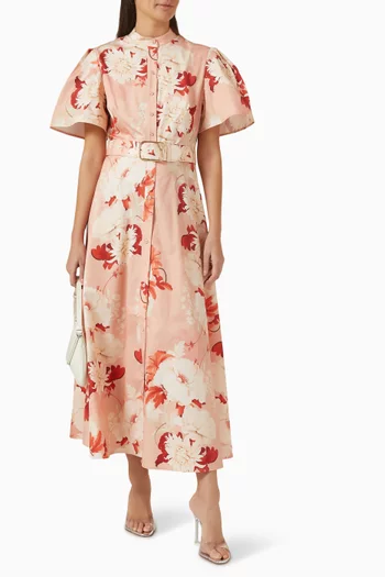 Bianca Midi Dress in Cotton