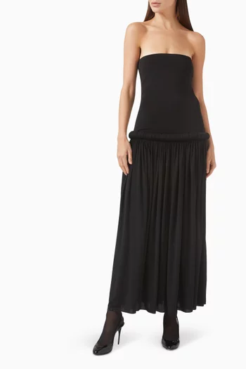 Strapless Maxi Dress in Jersey