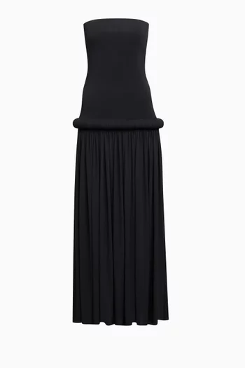 Strapless Maxi Dress in Jersey