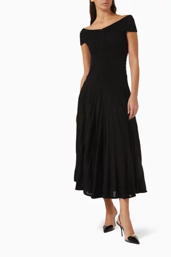 Knit Maxi Dress in Virgin Wool