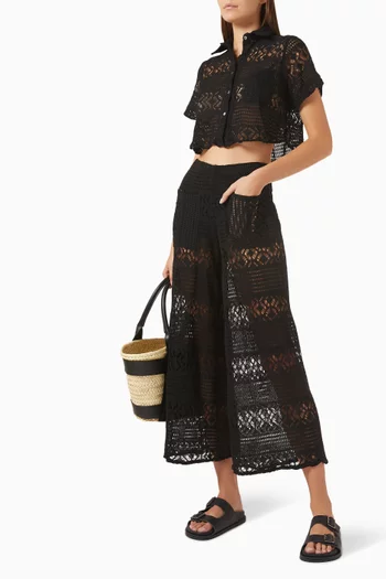 Gala Crop Top in Crochet