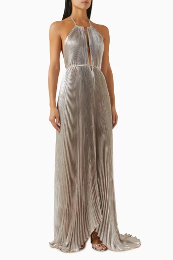 Boheme Pleated Gown