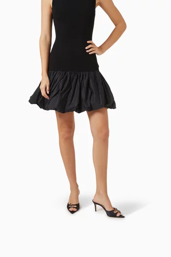 Carol 75 Crystal Mules in Satin