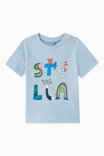 Character Shapes Logo T-shirt in Organic Cotton