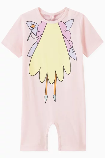 Fairy Graphic Romper in Organic Cotton