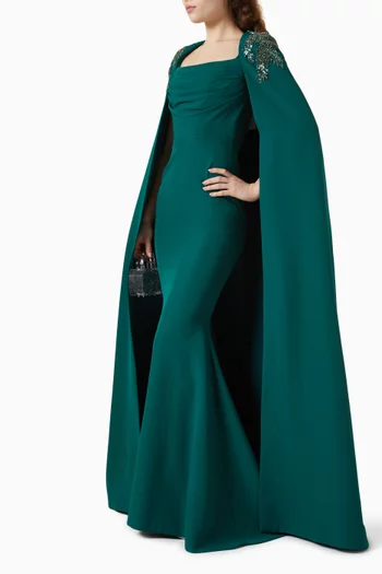 Aesha Cape-style Gown