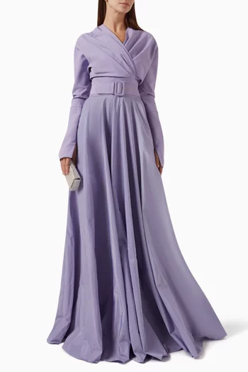 Josie Long Dress in Crepe & Taffeta