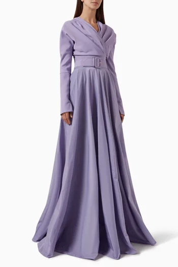 Josie Long Dress in Crepe & Taffeta