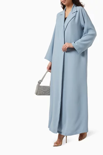 Notched Collar Abaya
