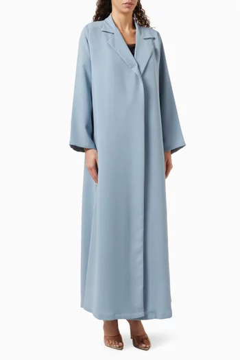 Notched Collar Abaya