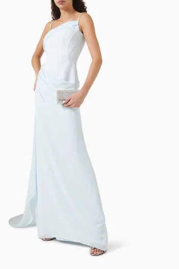 Aurora Corset Gown in Crepe