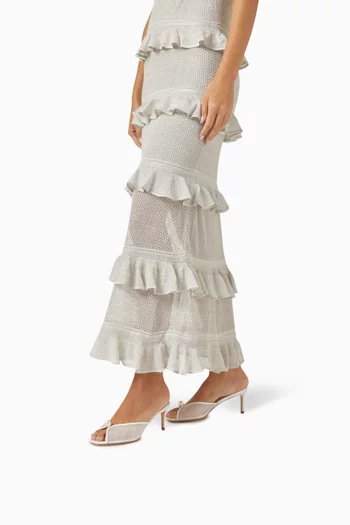 Sadie 65 Mule Sandals in Mesh & Leather