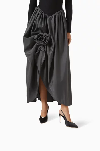 Reina 100 Pearl Pumps in Satin