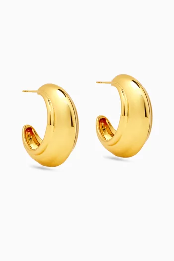 Sconce Earrings in 18kt Gold-plated Brass
