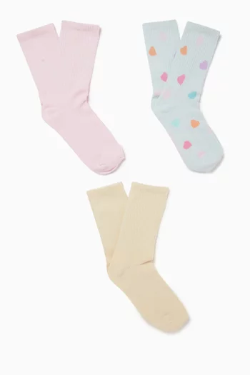 Sport Crew Socks, Set of 3