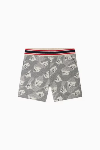 Edel Bermuda Shorts in Jacquard Fleece