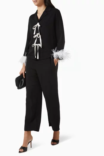 The Bow Pyjama Set in Viscose