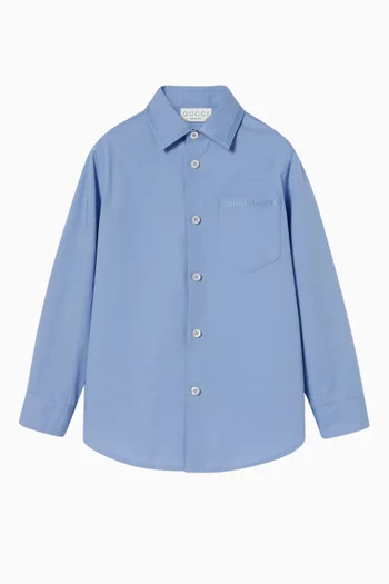 Embroidered Shirt in Cotton