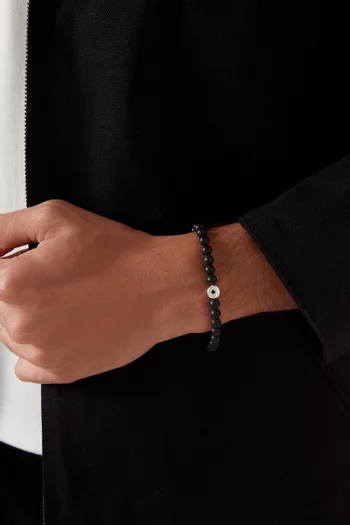 Spiritual Evil Eye Bracelet in Sterling Silver