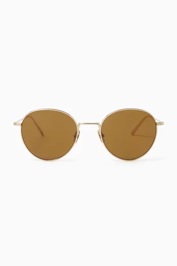 The Rounds Sunglasses in Recycled-metal
