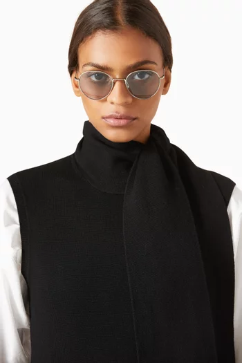 The Rounds Sunglasses in Recycled Metal