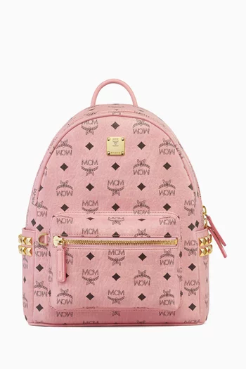 Small Stark Side Studs Backpack in Coated-canvas