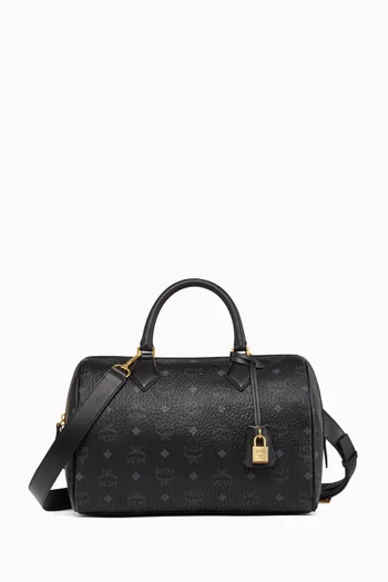 Medium Ella Boston Bag in Coated-canvas