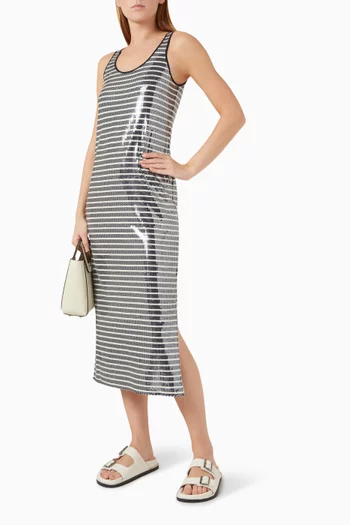 Beati Sequin-embellished Midi Dress in Jersey