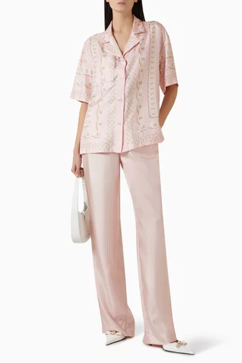 Chain Pinstripe Pants