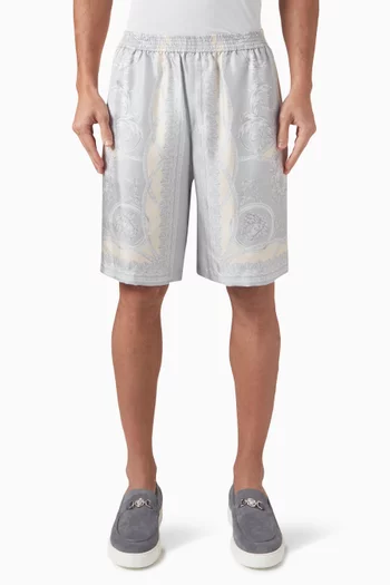 شورت بنقشة لا كوب دو ديو حرير